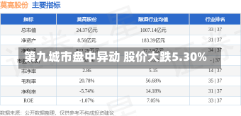 第九城市盘中异动 股价大跌5.30%-第2张图片