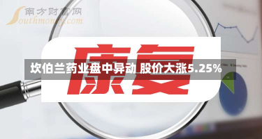 坎伯兰药业盘中异动 股价大涨5.25%-第3张图片