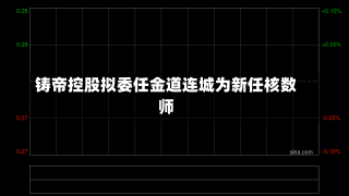 铸帝控股拟委任金道连城为新任核数师-第2张图片