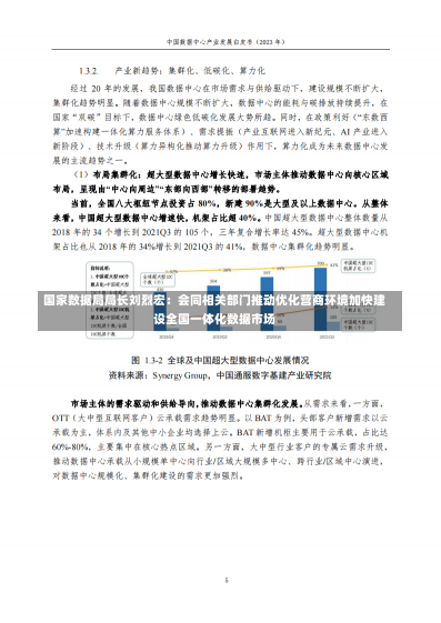 国家数据局局长刘烈宏：会同相关部门推动优化营商环境加快建设全国一体化数据市场