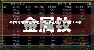 佩尔马福克斯环境服务盘中异动 股价大涨5.16%报13.65美元-第1张图片