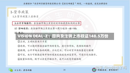 VISION DEAL-Z：回购及注销上市权证148.5万份-第2张图片