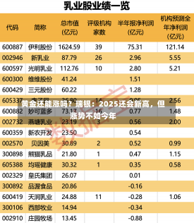 黄金还能涨吗？瑞银：2025还会新高，但涨势不如今年-第1张图片