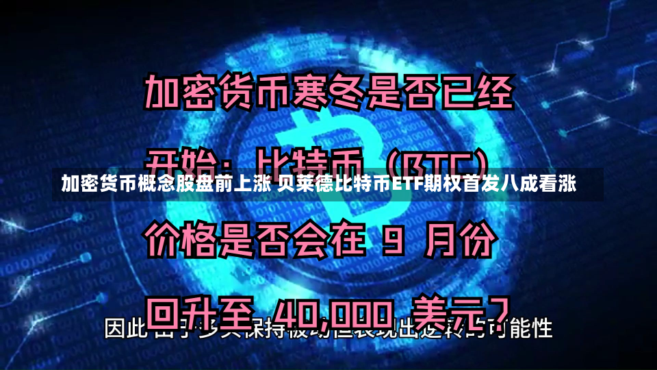 加密货币概念股盘前上涨 贝莱德比特币ETF期权首发八成看涨-第2张图片