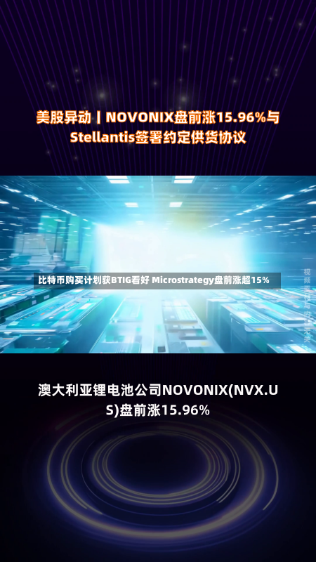 比特币购买计划获BTIG看好 Microstrategy盘前涨超15%