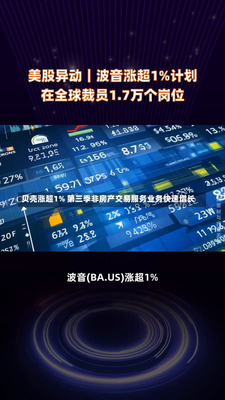 贝壳涨超1% 第三季非房产交易服务业务快速增长-第2张图片