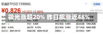 极光涨超20% 昨日飙涨近46%