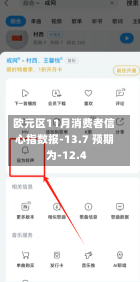 欧元区11月消费者信心指数报-13.7 预期为-12.4-第2张图片