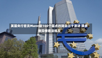 英国央行官员Mann称100个基点的降息过于激进 跟多数同僚看法相左-第3张图片