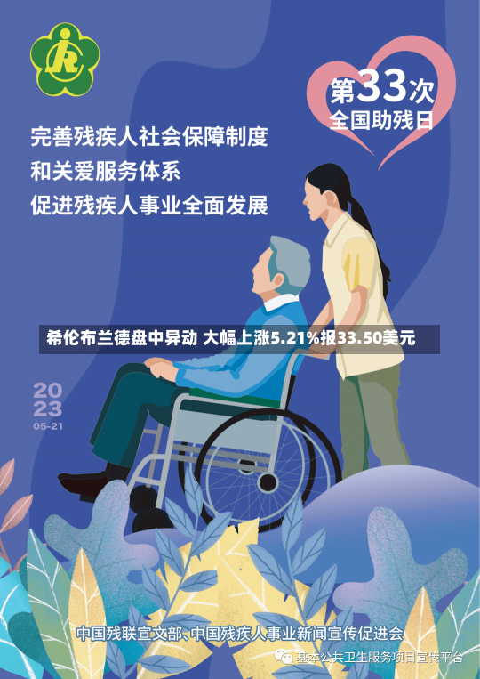 希伦布兰德盘中异动 大幅上涨5.21%报33.50美元