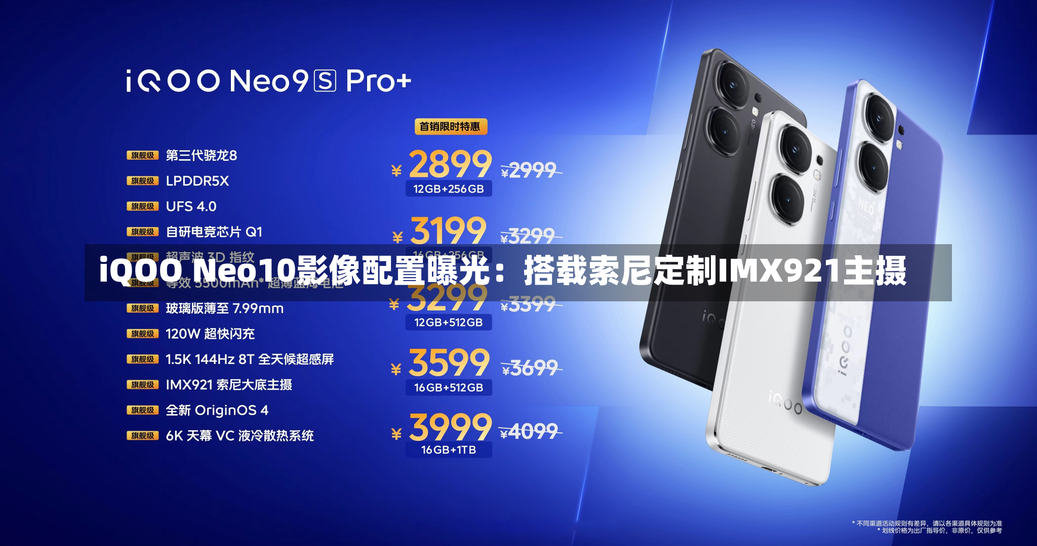 iQOO Neo10影像配置曝光：搭载索尼定制IMX921主摄-第3张图片