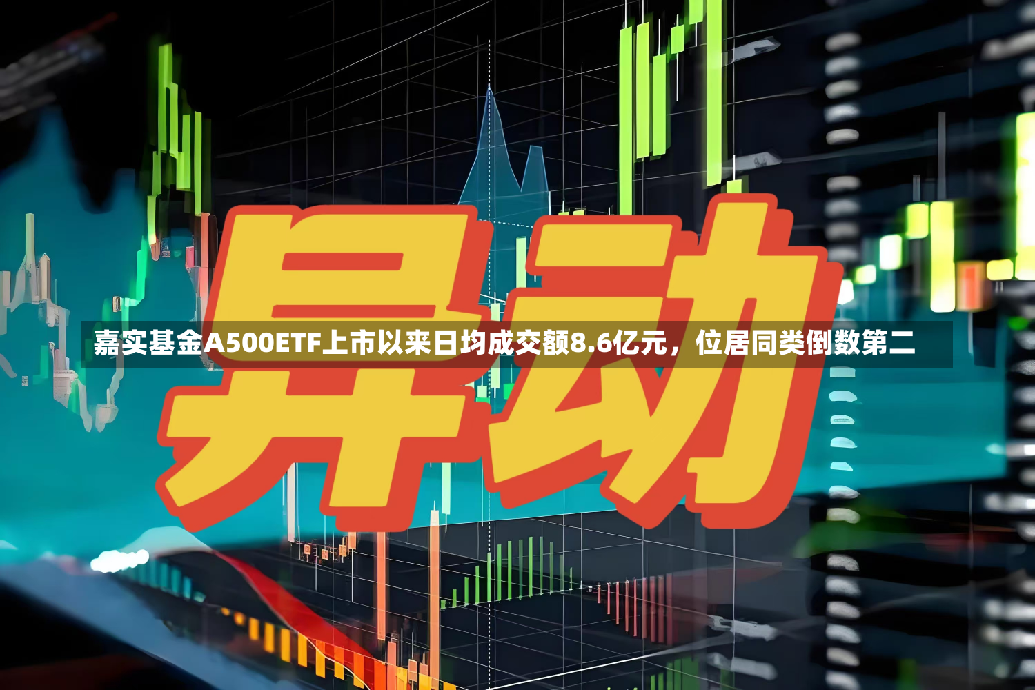 嘉实基金A500ETF上市以来日均成交额8.6亿元，位居同类倒数第二