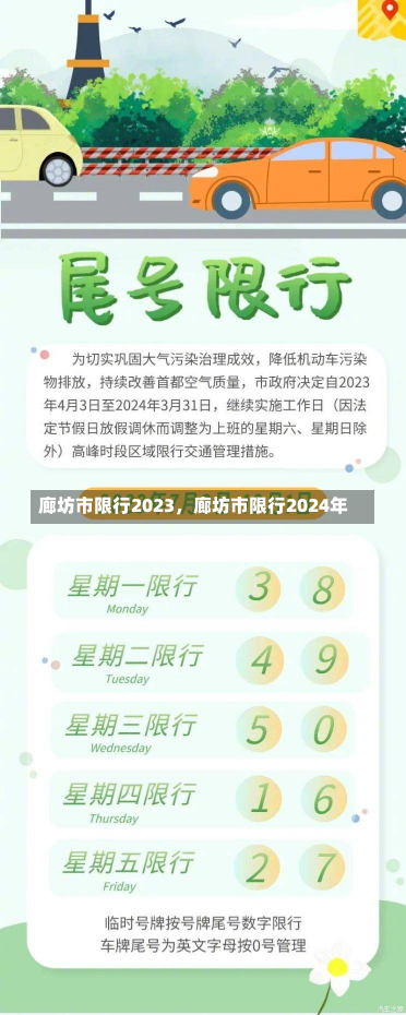 廊坊市限行2023，廊坊市限行2024年