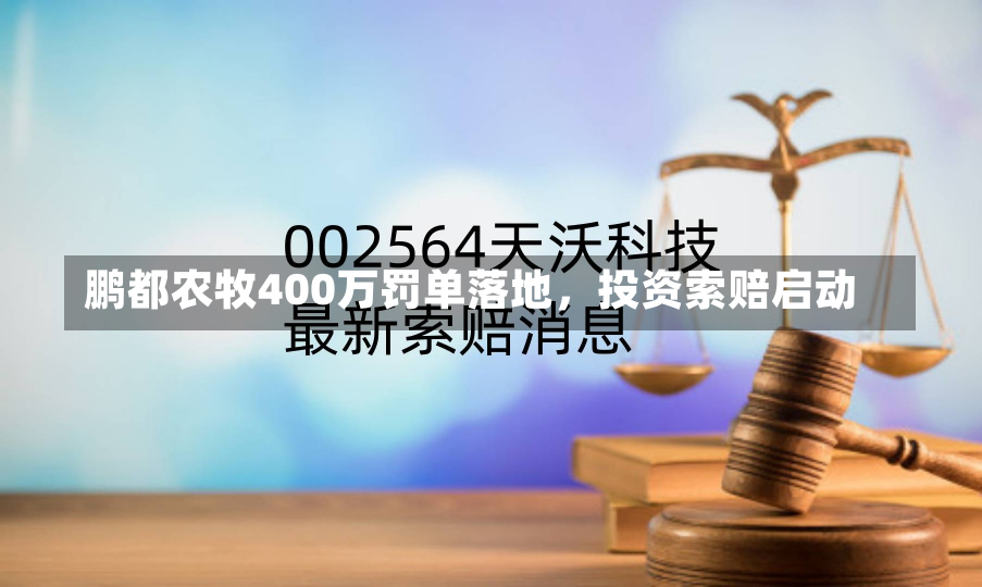 鹏都农牧400万罚单落地，投资索赔启动-第1张图片