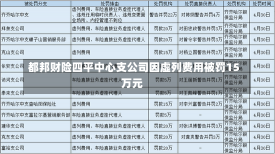 都邦财险四平中心支公司因虚列费用被罚15万元-第2张图片