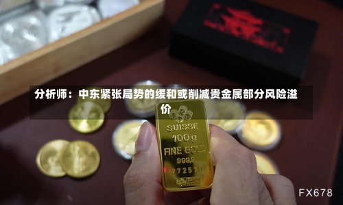 分析师：中东紧张局势的缓和或削减贵金属部分风险溢价