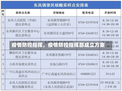 疫情防控指挥，疫情防控指挥部成立方案-第2张图片