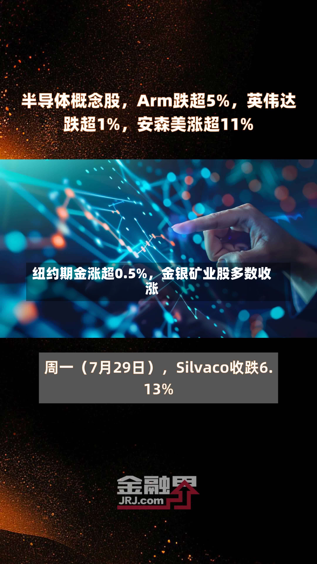 纽约期金涨超0.5%，金银矿业股多数收涨