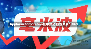 Applovin Corporation盘中异动 股价大跌5.04%