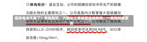 固态电池不香了？粤桂股份、六国化工等股票连续跌停，一夜回到解放前-第2张图片