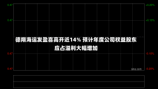 德翔海运发盈喜高开近14% 预计年度公司权益股东应占溢利大幅增加-第2张图片