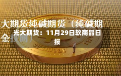 光大期货：11月29日软商品日报-第3张图片