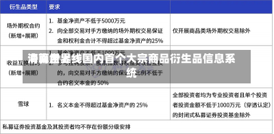 海南世界
清算所上线国内首个大宗商品衍生品信息系统-第2张图片