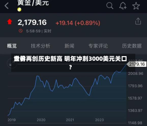 世界
金价再创历史新高 明年冲刺3000美元关口？-第1张图片