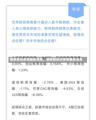 朝鲜新冠疫情最新消息，朝鲜新冠状疫情最新消息-第3张图片