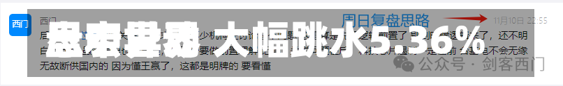 思宏世界
盘中异动 大幅跳水5.36%