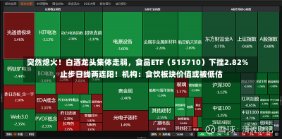 突然熄火！白酒龙头集体走弱，食品ETF（515710）下挫2.82%，止步日线两连阳！机构：食饮板块价值或被低估