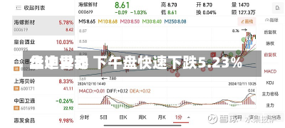 华迪世界
盘中异动 下午盘快速下跌5.23%-第2张图片