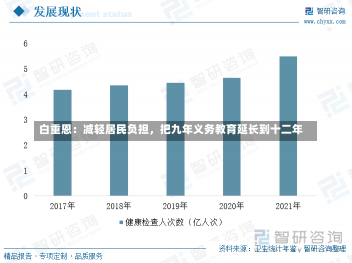 白重恩：减轻居民负担，把九年义务教育延长到十二年-第1张图片