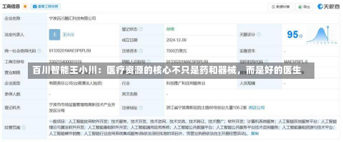 百川智能王小川：医疗资源的核心不只是药和器械，而是好的医生