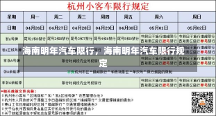 海南明年汽车限行，海南明年汽车限行规定-第2张图片