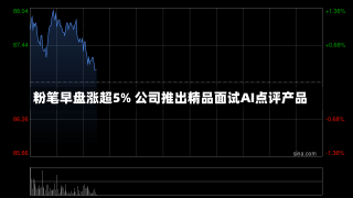 粉笔早盘涨超5% 公司推出精品面试AI点评产品-第2张图片