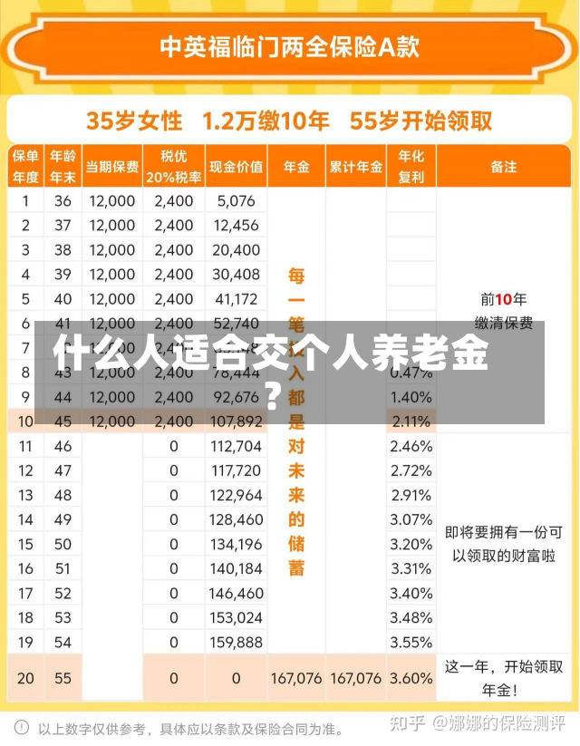 什么人适合交个人养老金？-第1张图片