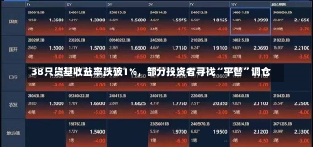 38只货基收益率跌破1%，部分投资者寻找“平替”调仓