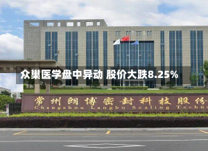 众巢医学盘中异动 股价大跌8.25%-第1张图片