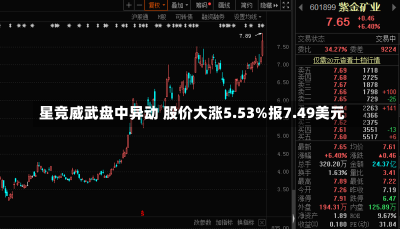 星竞威武盘中异动 股价大涨5.53%报7.49美元