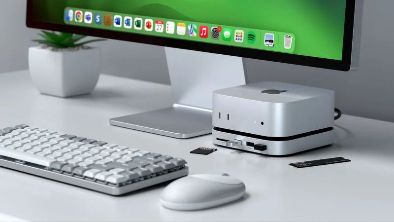 Satechi 为苹果 2024 款 Mac mini 推新扩展坞：3 个 USB-A 端口，最高扩展 4TB 存储