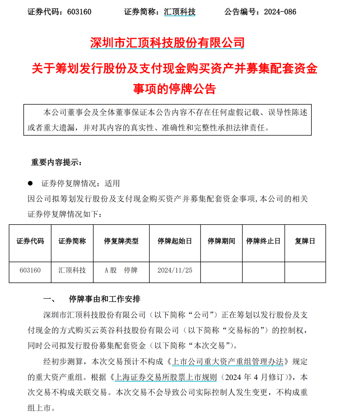 停牌！370亿芯片公司汇顶科技，宣布大收购