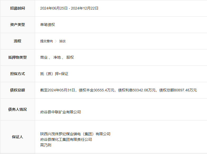 4.46亿元起拍！这个省“前首富”之子所持一煤矿股权将被拍卖